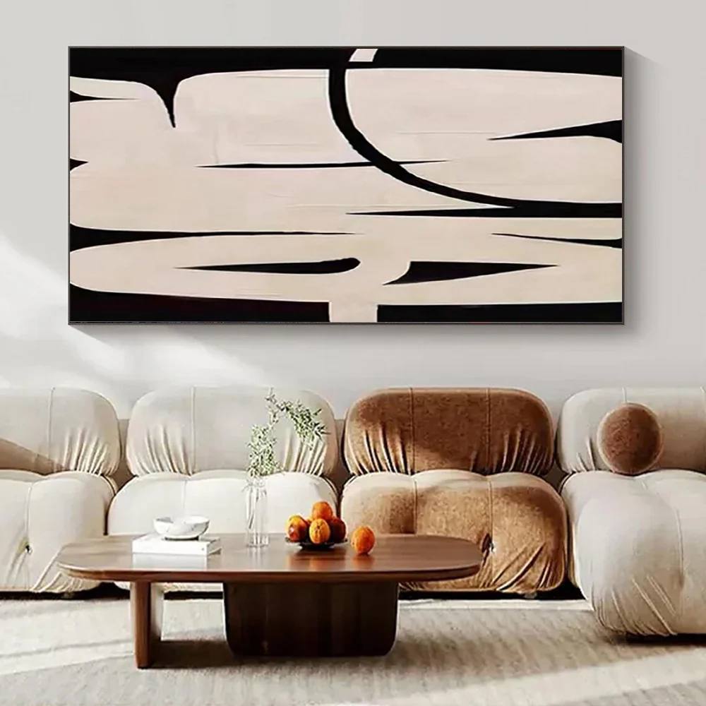 White Handmade Original Industrial Forms Loft Abstract Canvas Artwork 56I4O